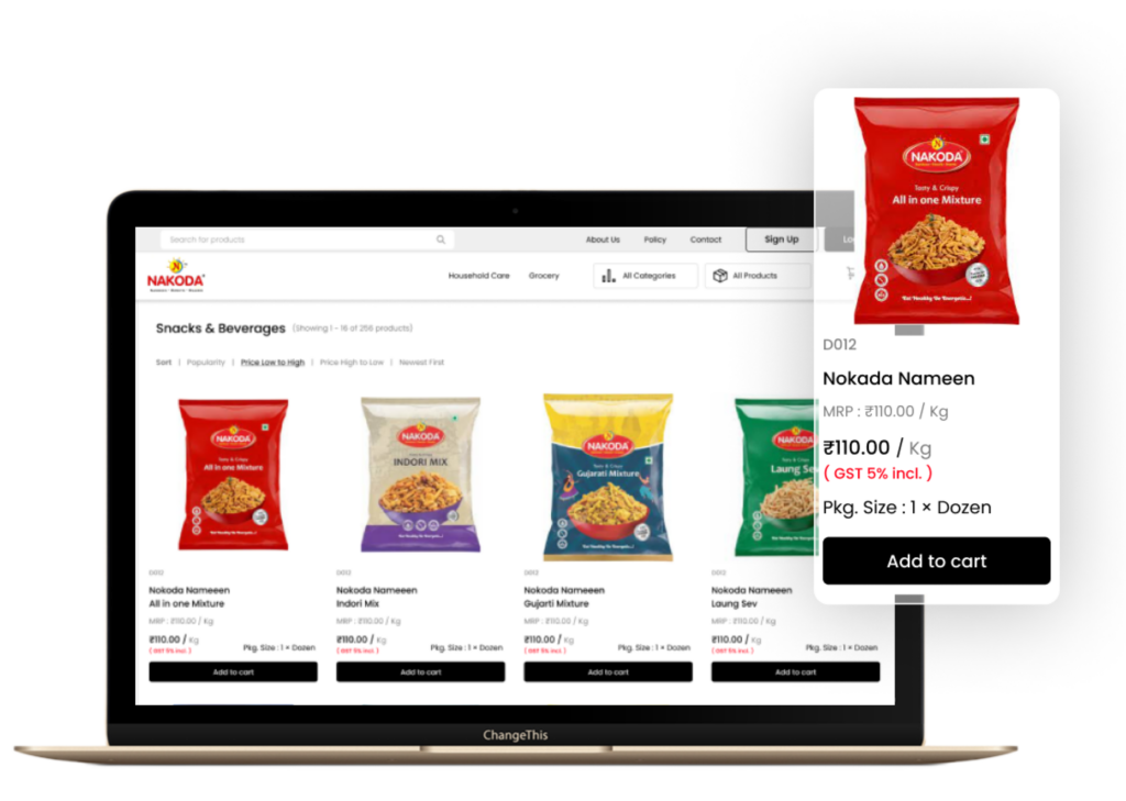 Personalized Catalogues in B2B Commerce Storefront app